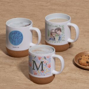 Cork Base Ceramic Mugs