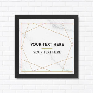 Gold Geometric Lines Frame