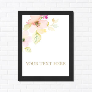 Minimalist Flower Art Frame