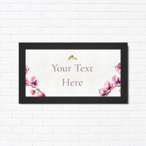 Watercolor Orchid Floral Frame